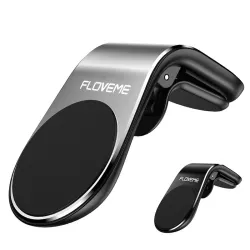 Magnetic phone holder - for car - with clip - for 3.5" - 7" Smartphones