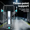 Gravity phone holder - for car air vent - 3 point support - with safety lock