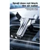 Gravity phone holder - for car air vent - 3 point support - with safety lock