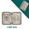 Professional manicure / pedicure set - stainless steel - with case - 8 piecesClippers & Trimmers