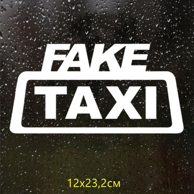 Fake Taxi - car vinyl stickerStickers