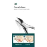 Professional manicure / pedicure set - stainless steel - with case - 8 pieces