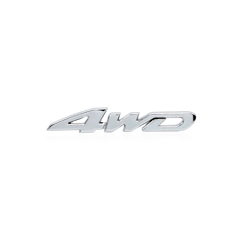 4WD chrome car stickerStickers