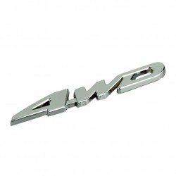 4WD chrome car stickerStickers