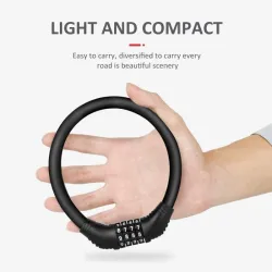 Bicycle / motorcycle lock - ring with 4 digit passcode - anti-theft