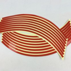 Car wheel reflective strips - stickers - 16 piecesStickers