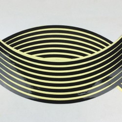 Car wheel reflective strips - stickers - 16 piecesStickers