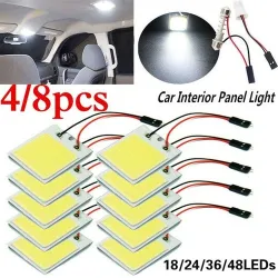 Car interior panel light - LED bulb - SMD - COB - T10 - 4W - 12V