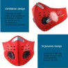 PM25 - protective mouth / face mask - double air valve - anti bacterial / anti pollutionMouth masks