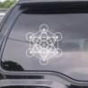 Metatron's cube - sacred geometry sticker - for car / laptop / window