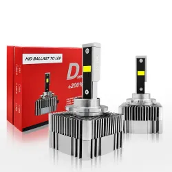 Car headlight - LED Canbus bulb - D1S / D2S / D3S / D4S / D2R/ D4R - 90W - 12V - 10000LM - 6000K - 2 pieces