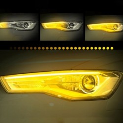 Car LED DRL strip - turn signal / fog lights - flexible - 12V