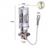 H3 30W CREE LED car lights 1400 Lumen - bulbs - 2 piecesH3