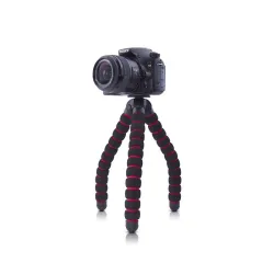 Mini stativ blæksprutte - fleksible edderkoppeben - til kamera / telefon / GoPro / Canon / Nikon / Sony / DSLR
