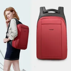 Fashionable backpack - anti-theft - USB charging port / earphone jack - for 15.6inch laptop - waterproof