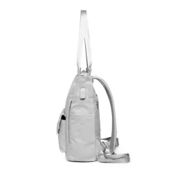 Stylish handbag - laptop backpack - with USB charging port - waterproof