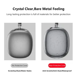Transparent protective cover - for AirPods Max headphones - waterproof