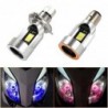 Motorcycle light bulb - Angel Eye LED - red / blue - H4 / BA20D