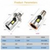 Motorcycle light bulb - Angel Eye LED - red / blue - H4 / BA20D