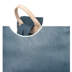 Multifunctional backpack - leather shoulder bag - with zippersBackpacks