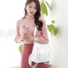 Luxurious multifunctional backpack - shoulder bag - with rivets - genuine leatherBackpacks