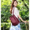 Fashionable leather backpack - multifunction vintage shoulder bag - large capacityBackpacks