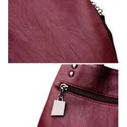 Fashionable leather backpack - multifunction vintage shoulder bag - large capacityBackpacks