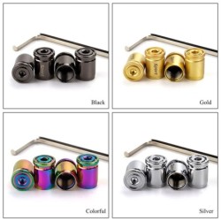 Sport - car tire valves - anti-theft caps - zinc alloy - 4 piecesWheel parts