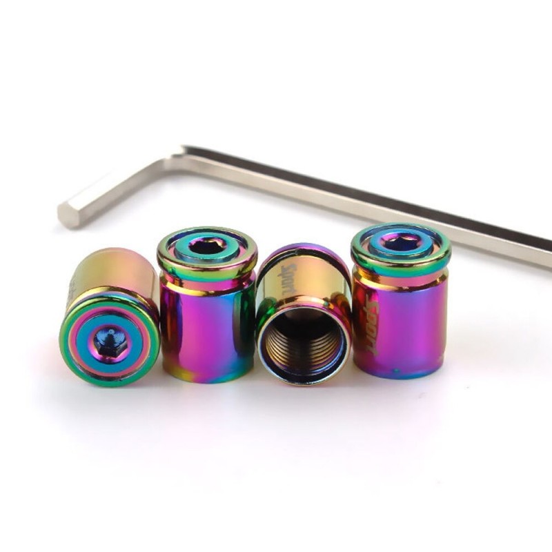 Sport - car tire valves - anti-theft caps - zinc alloy - 4 piecesWheel parts