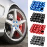 Car rim cover - protective nuts - with clip - 17mm - 20 pieces