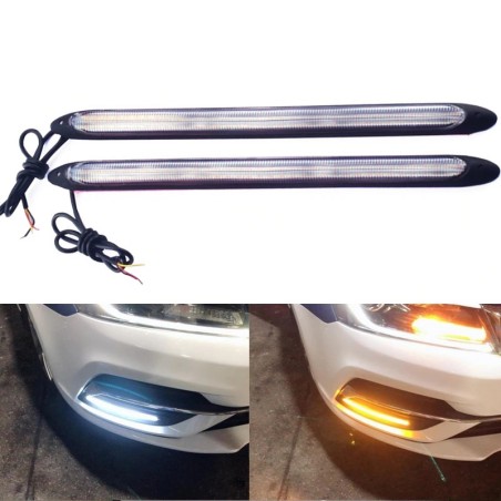Car turn signal lights - dual mode / color - LED - DRL - 12V - 2 piecesDaytime Running Lights (DRL)