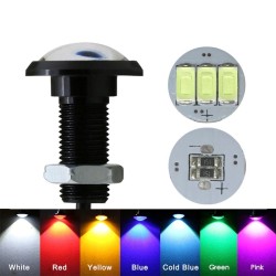 Car / motorcycle lamp - eagle eye - LED - DRL - 12V / 24V - 18mm / 23mm