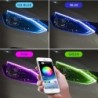 Car LED strip light - flexible - waterproof - DRL - RGB - Bluetooth control / remote - 12V - 2 piecesLED strips