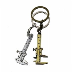 Keychain with mini vernier calliper