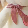 Plush bear - with embroidered hearts / colorful LED lights - toy