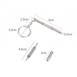 3 in 1 screwdriver keychain - mini screwdriver set - 2 piecesKeyrings