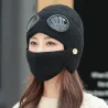Warm winter knitted hat - with glasses - ears / mouth protectionDiagnosis