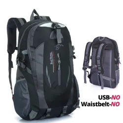 Waterproof nylon backpack - climbing / hiking / travel bag - unisex