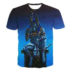 Klassisk kortærmet t-shirt - med egyptisk farao print