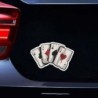 Car vinyl sticker - Aces playing cards - waterproofStickers
