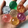 Diamant hoppebolde - gummi - legetøj - 10 stk