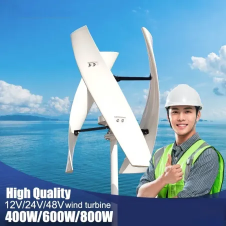 Vindmøllegenerator - vertikal dynamo - alternativ energi - 400W / 600W / 800W - 12V / 24V / 48V