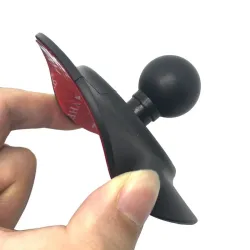 Bil instrumentbræt sugekop - rund plade - med tape - montering til GoPro / GPS / Smartphones