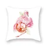 Pyntepudebetræk - med pink flamingo - 45 * 45cm