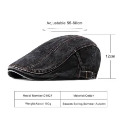 Klassisk denimkasket - visir i andenæbstil