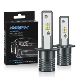 LED car bulb - super bright - H1 / H3 - 20W - 6000K - 2 piecesH3