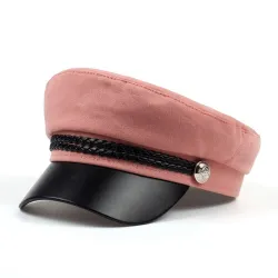 Moderigtig kasket med visir - militær-/kaptajnstil - unisex