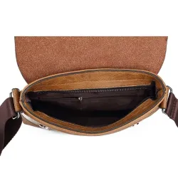 Vintage elegant skulder / crossbody taske - læder
