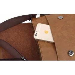 Vintage elegant skulder / crossbody taske - læder