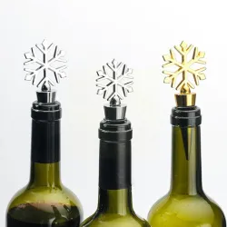 Vinflaskeprop - vakuum - zinklegering - snefnugformet